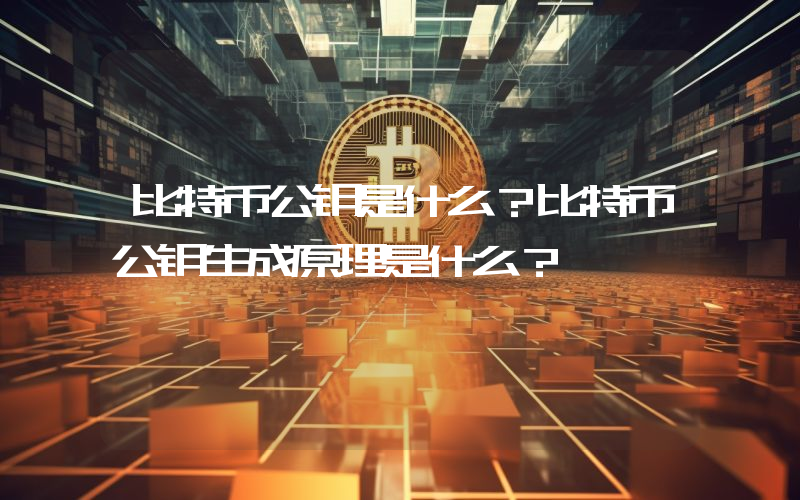 比特币公钥是什么？比特币公钥生成原理是什么？