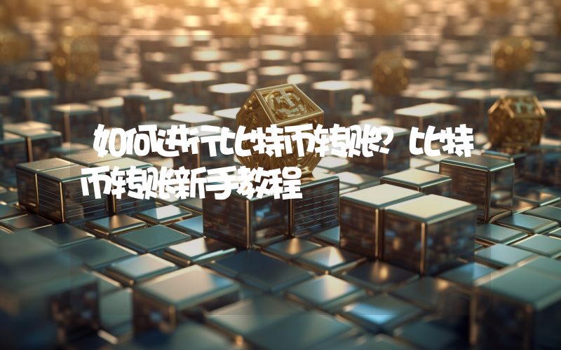 如何进行比特币转账？比特币转账新手教程