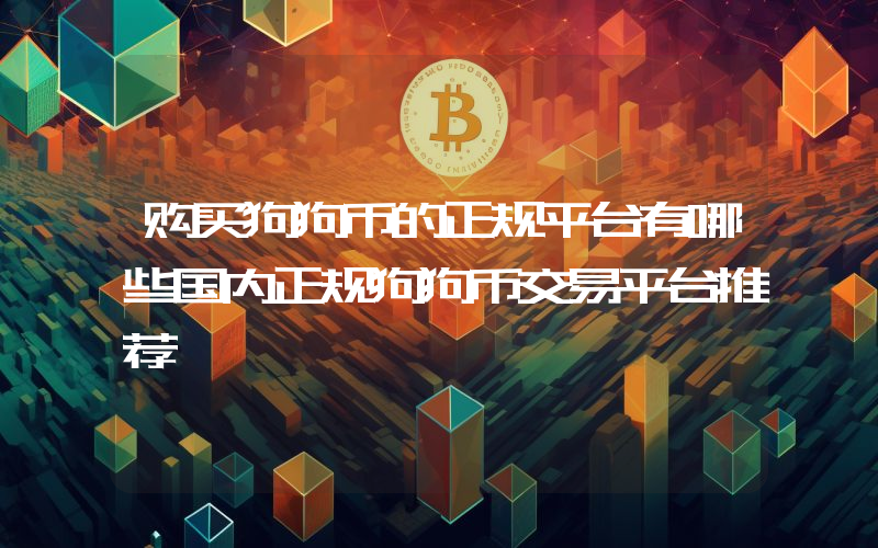 购买狗狗币的正规平台有哪些国内正规狗狗币交易平台推荐
