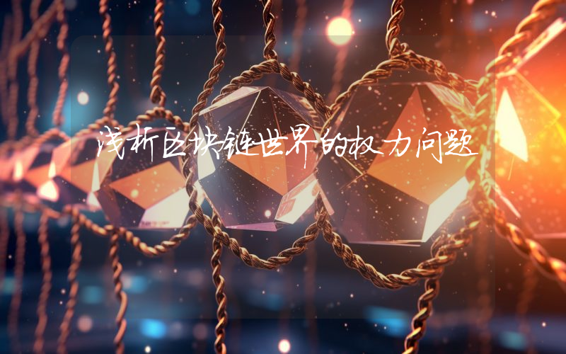 浅析区块链世界的权力问题