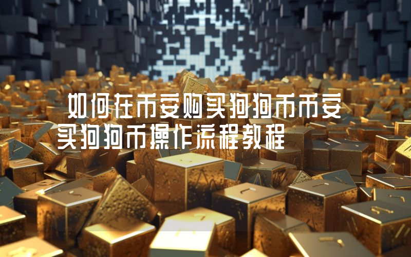 如何在币安购买狗狗币币安买狗狗币操作流程教程