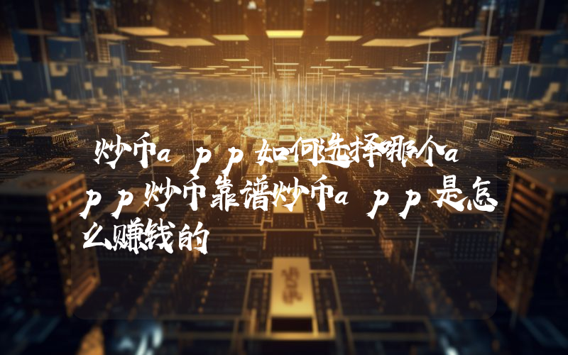 炒币app如何选择哪个app炒币靠谱炒币app是怎么赚钱的