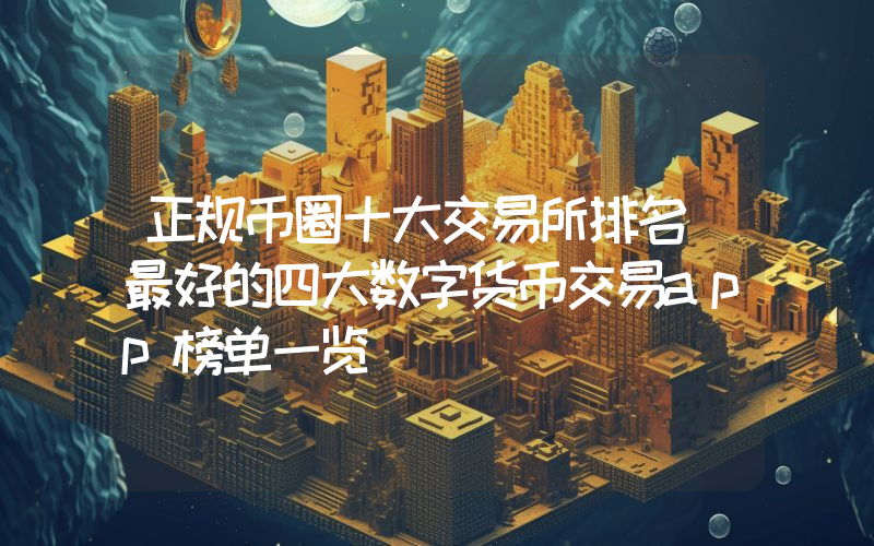 正规币圈十大交易所排名 最好的四大数字货币交易app榜单一览