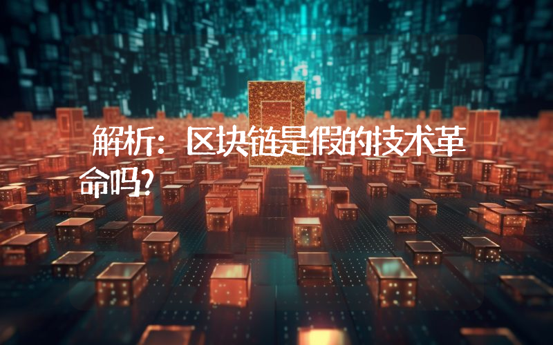 解析：区块链是假的技术革命吗？