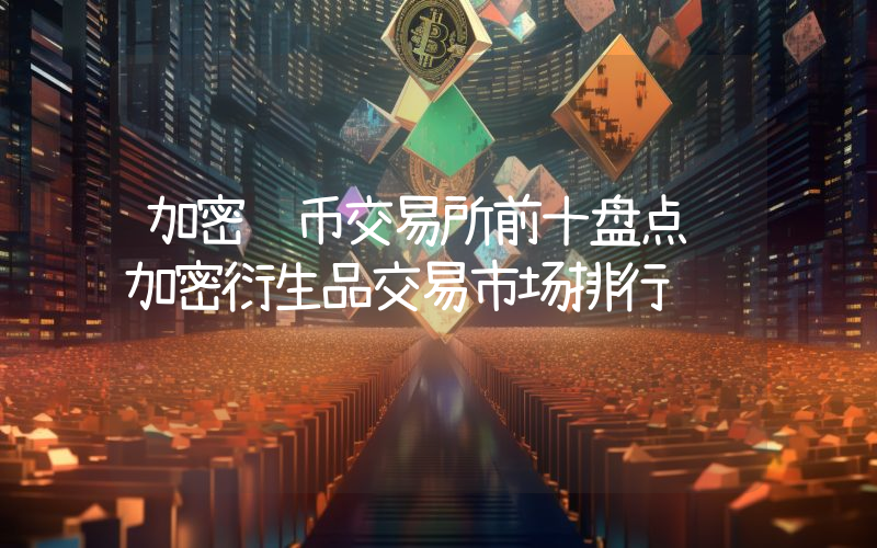 加密货币交易所前十盘点 加密衍生品交易市场排行