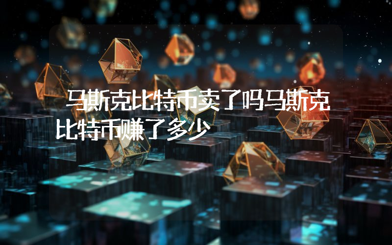 马斯克比特币卖了吗马斯克比特币赚了多少