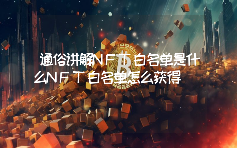 通俗讲解NFT白名单是什么NFT白名单怎么获得
