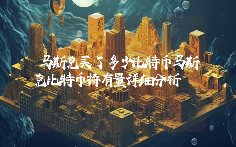 马斯克买了多少比特币马斯克比特币持有量详细分析