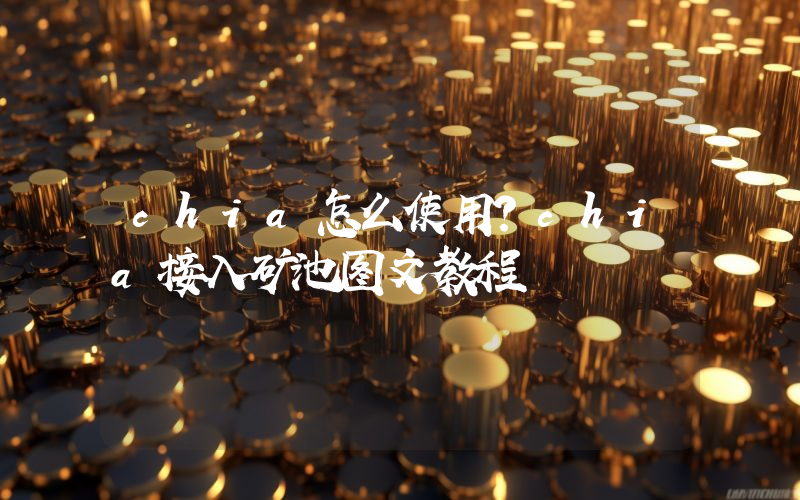 chia怎么使用？chia接入矿池图文教程