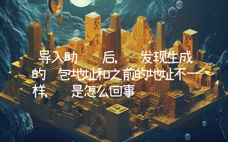 导入助记词后, 发现生成的钱包地址和之前的地址不一样, 是怎么回事