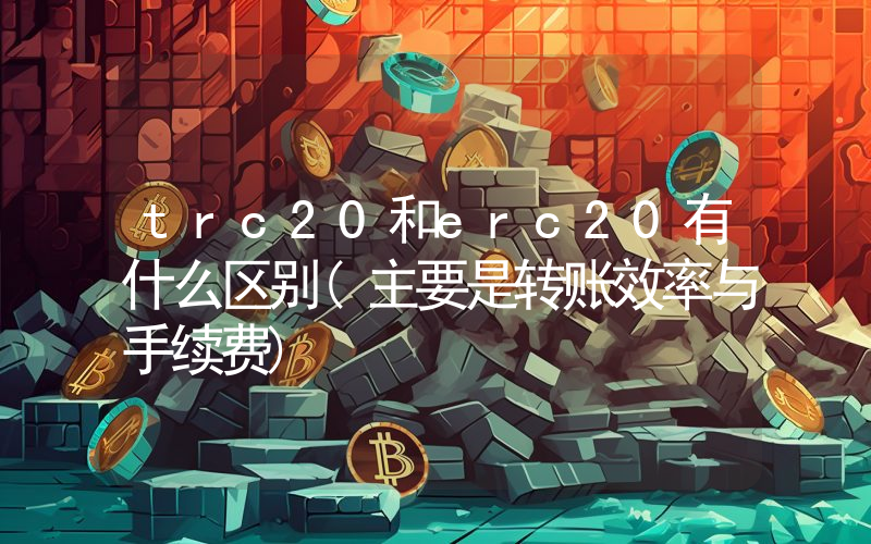 trc20和erc20有什么区别(主要是转账效率与手续费)