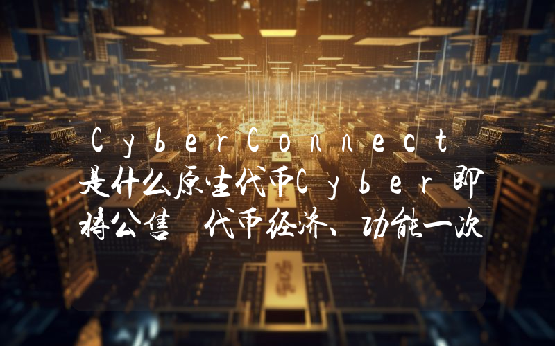 CyberConnect是什么原生代币Cyber即将公售 代币经济、功能一次看