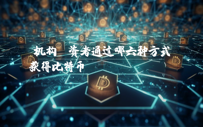 机构投资者通过哪六种方式获得比特币