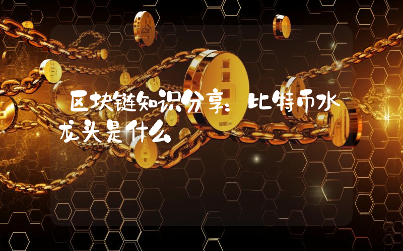 区块链知识分享：比特币水龙头是什么