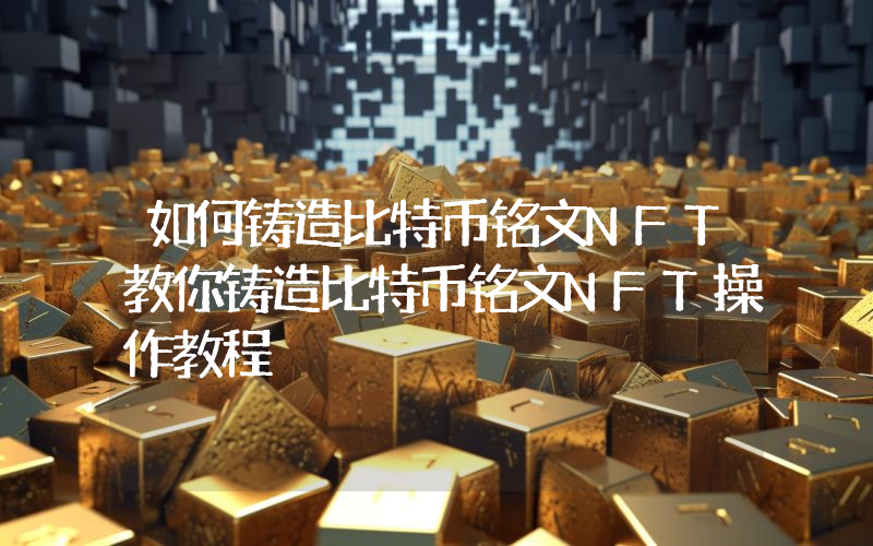 如何铸造比特币铭文NFT教你铸造比特币铭文NFT操作教程
