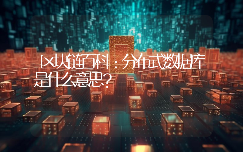 区块链百科：分布式数据库是什么意思？