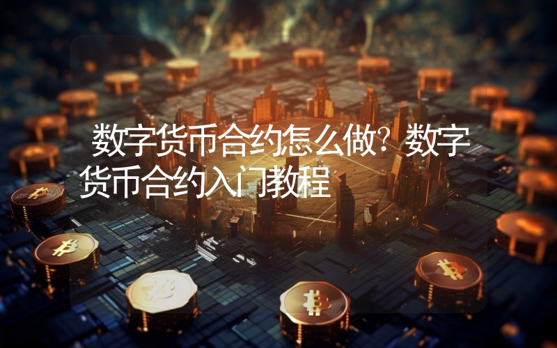 数字货币合约怎么做？数字货币合约入门教程
