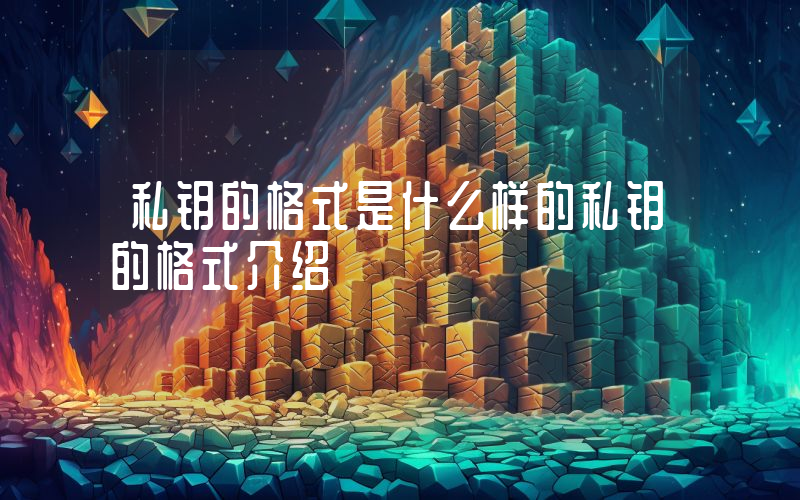 私钥的格式是什么样的私钥的格式介绍