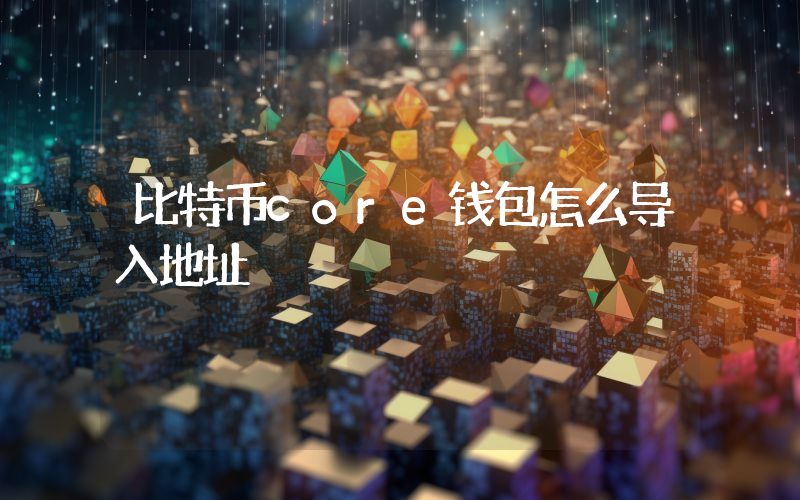 比特币core钱包怎么导入地址