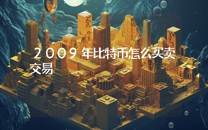 2009年比特币怎么买卖交易