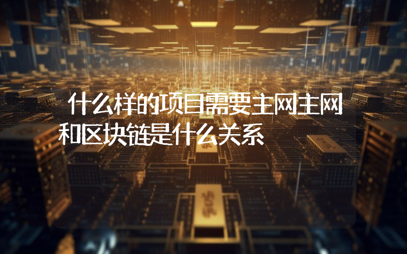 什么样的项目需要主网主网和区块链是什么关系