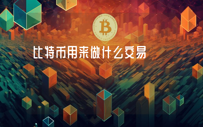 比特币用来做什么交易