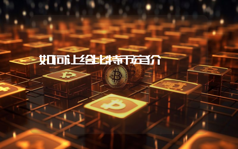如何让给比特币定价