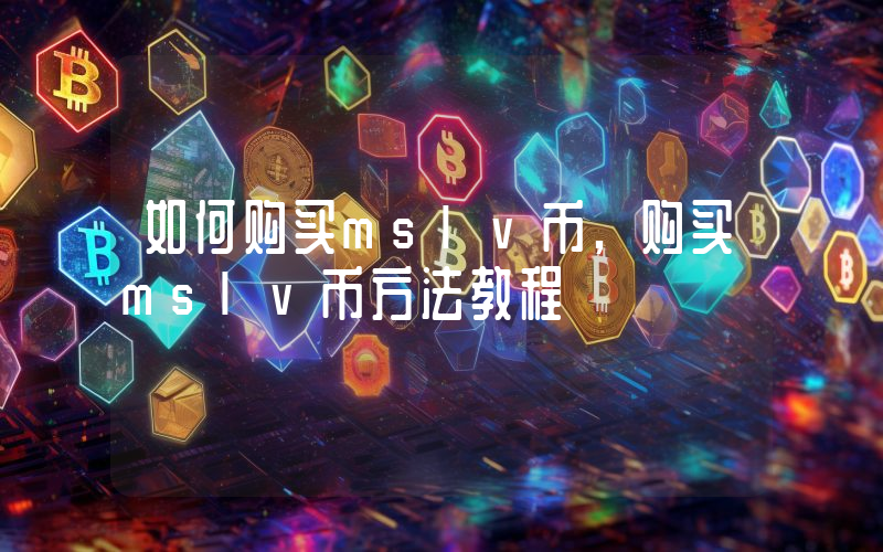 如何购买mslv币,购买mslv币方法教程