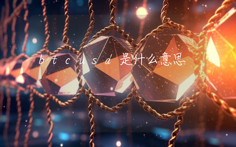 btcusd是什么意思