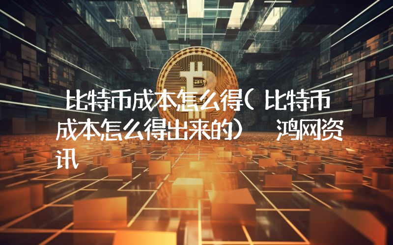 比特币成本怎么得(比特币成本怎么得出来的) 鸿网资讯