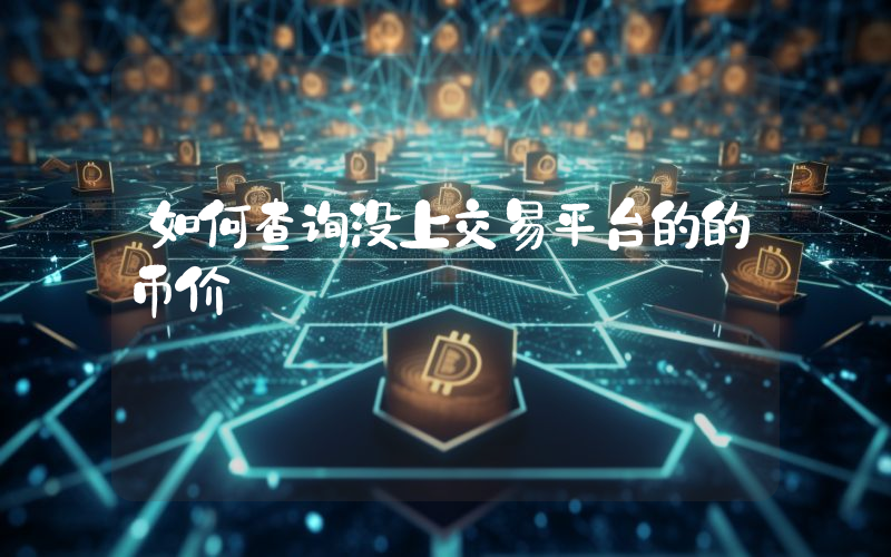 如何查询没上交易平台的的币价