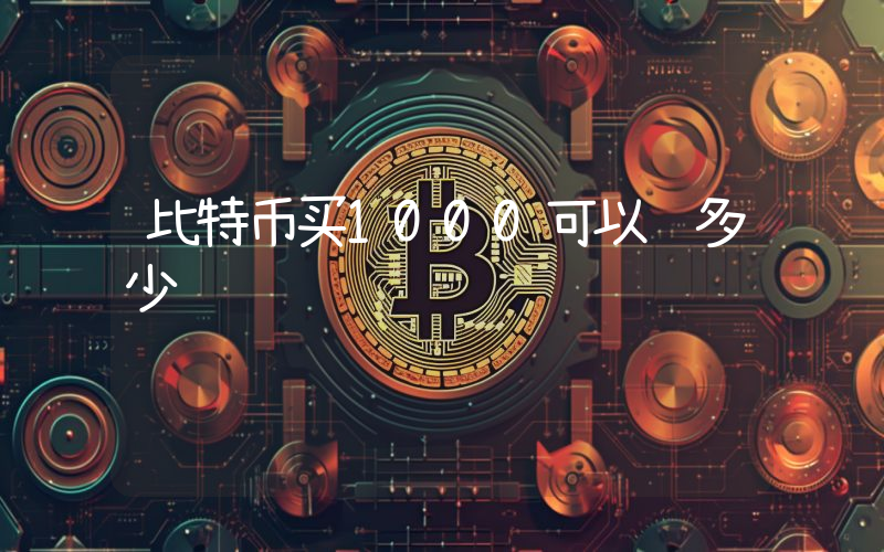 比特币买1000可以赚多少