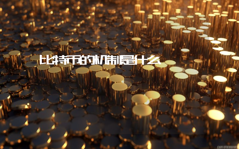 比特币的机制是什么