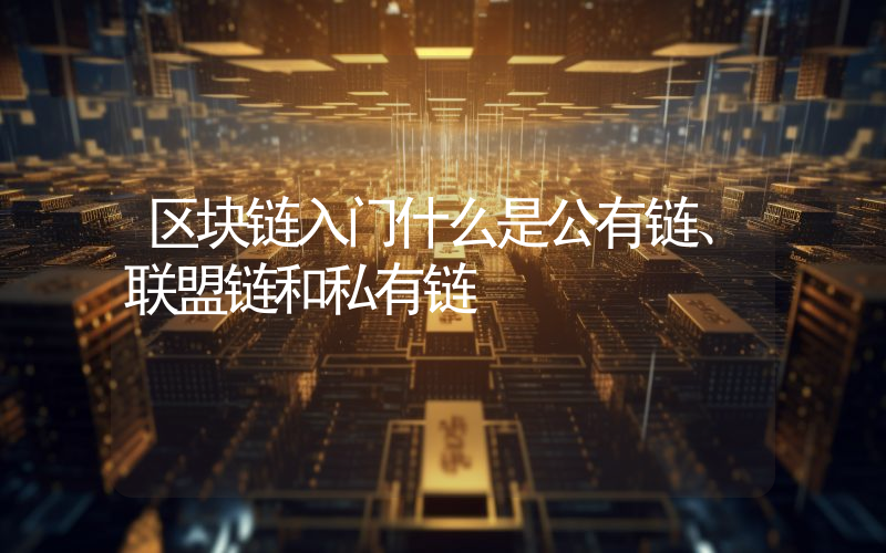 区块链入门什么是公有链、联盟链和私有链