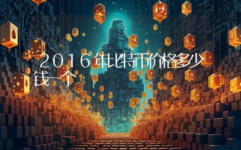 2016年比特币价格多少钱一个