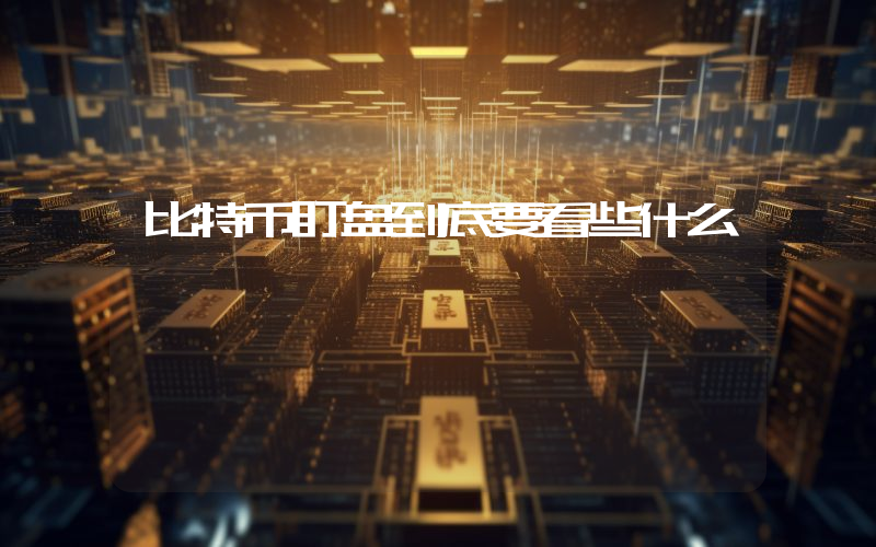 比特币盯盘到底要看些什么
