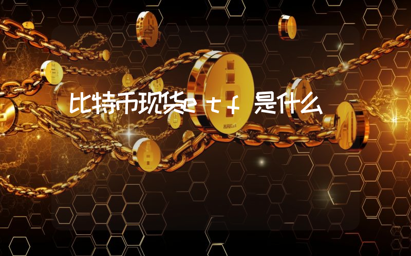 比特币现货etf是什么