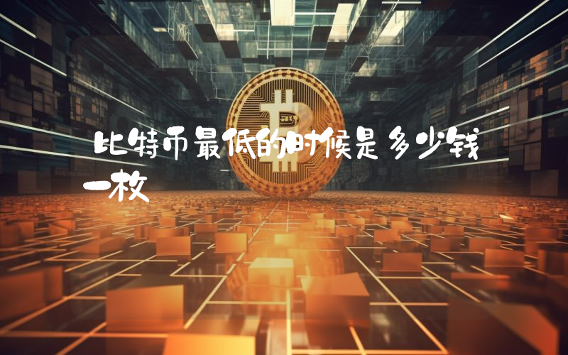 比特币最低的时候是多少钱一枚