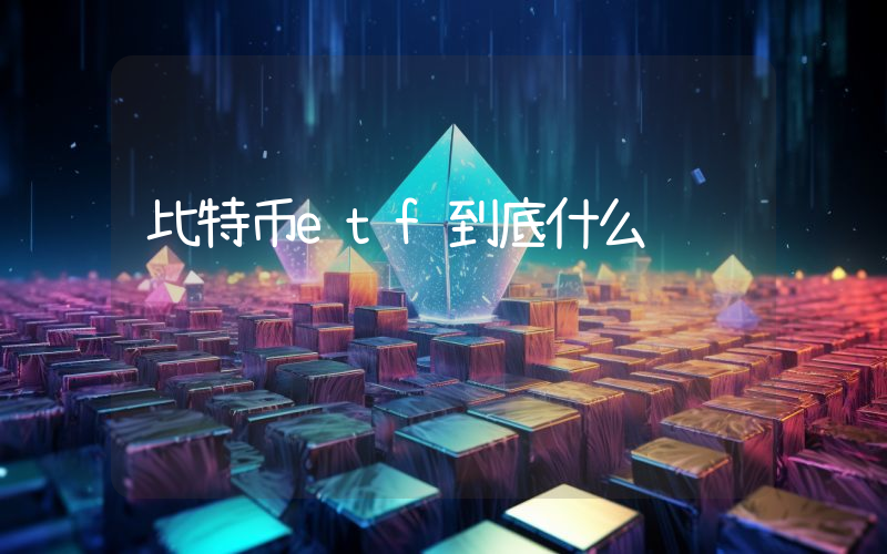 比特币etf到底什么