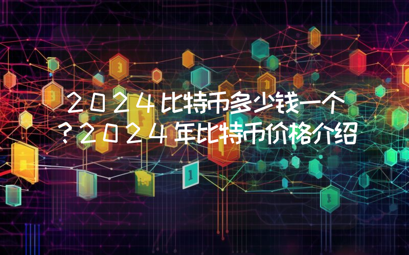 2024比特币多少钱一个？2024年比特币价格介绍