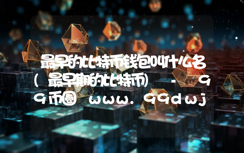 最早的比特币钱包叫什么名(最早期的比特币) - 99币圈 www.99dwj.com
