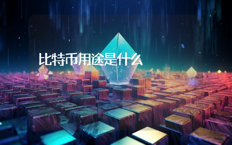 比特币用途是什么