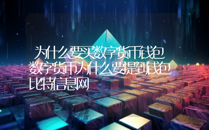 为什么要买数字货币钱包 数字货币为什么要提到钱包 比特信息网
