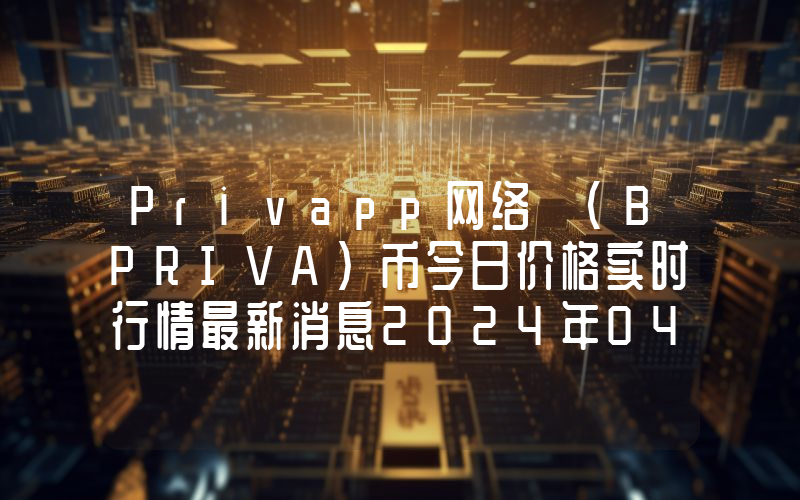 Privapp网络 (BPRIVA)币今日价格实时行情最新消息2024年04月03日