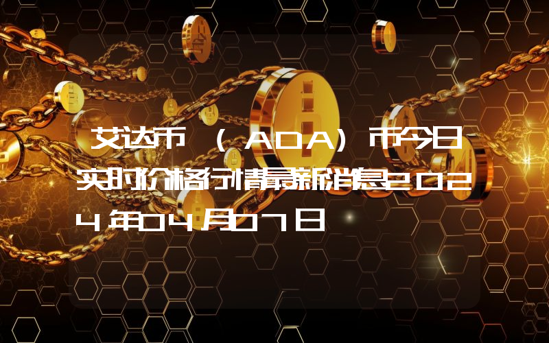 艾达币 (ADA)币今日实时价格行情最新消息2024年04月07日