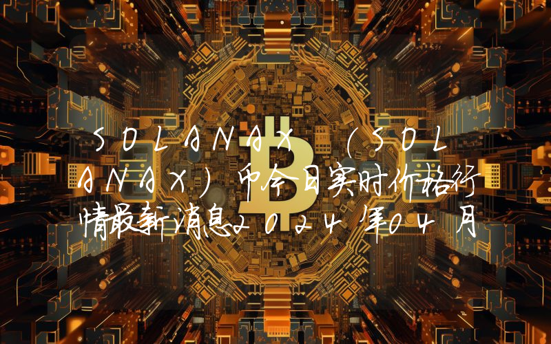 SOLANAX (SOLANAX)币今日实时价格行情最新消息2024年04月07日
