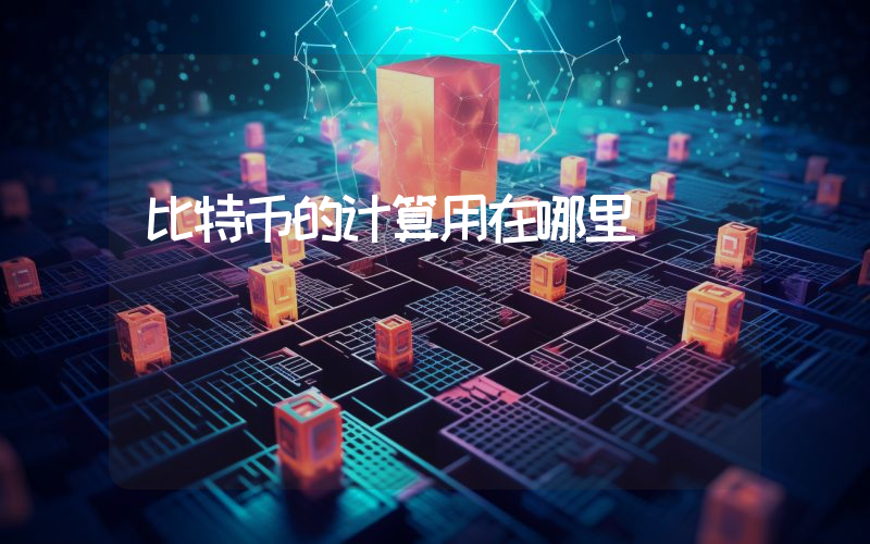 比特币的计算用在哪里