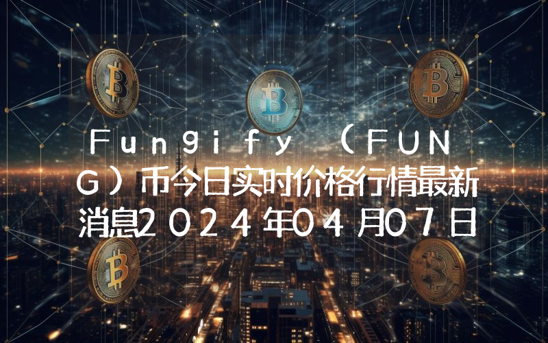 Fungify (FUNG)币今日实时价格行情最新消息2024年04月07日