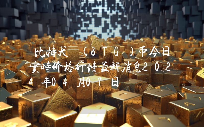 比特犬 (BTG)币今日实时价格行情最新消息2024年04月07日