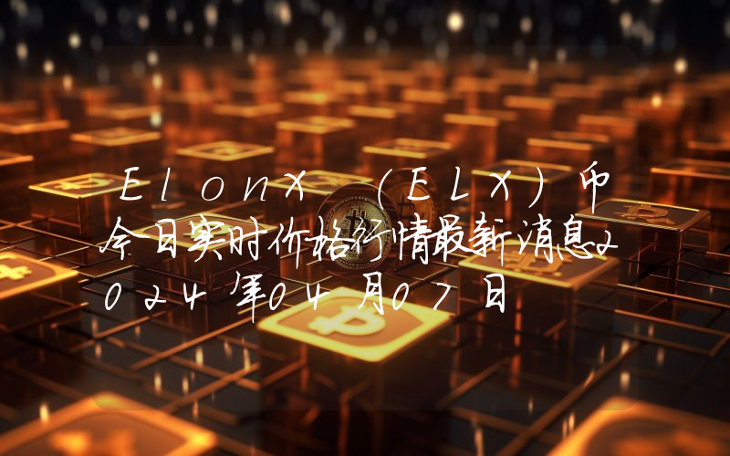 ElonX (ELX)币今日实时价格行情最新消息2024年04月07日